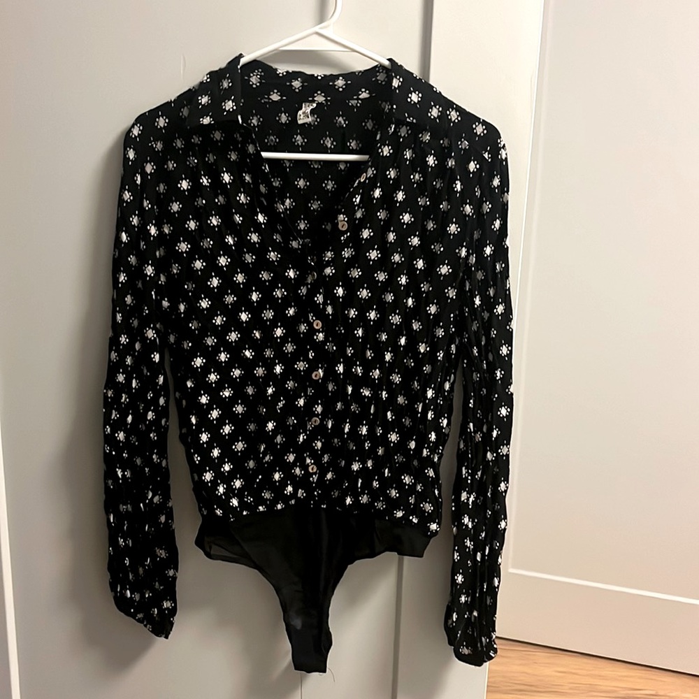 Free People Long Sleeve Bodysuit